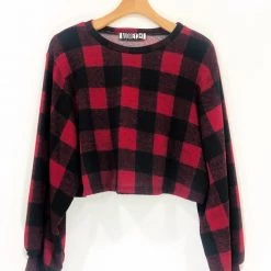 Audrey 3+1 Clothing Check Mate Sweater
