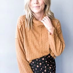 Ces Femme Hot Toddy Cowl Neck Top Clothing