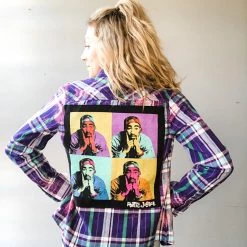 Envy Upcycle Tupac Vintage Tee Flannel Clothing
