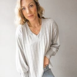 Project Social T Rumi Heathered Wide Rib Tunic Clothing