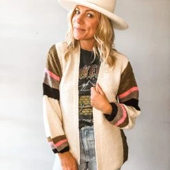 Saltwater Luxe Fall Stripe Cardigan Clothing
