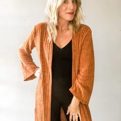 Audrey 3+1 Clothing Holiday Duster Cardigan