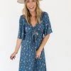 Audrey 3+1 Jessa Floral Midi Dress Clothing