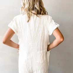 Mable Millie Button Down Romper