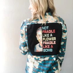 Envy Upcycle Clothing RBG Vintage Tee Flannel