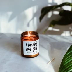 Lit Candle Supply Clothing I Fucking Love You Candle 5 Lit Candle Supply Clothing I Fucking Love You Candle