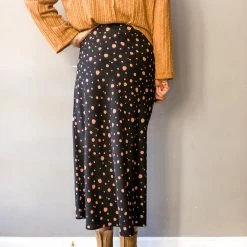 Ces Femme Clothing Speckled Midi Skirt