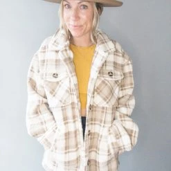 Trend Notes Teddy Bear Plaid Jacket Clothing