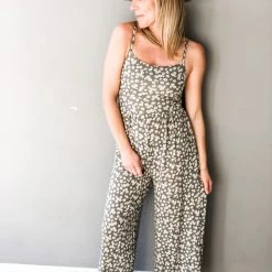 Audrey 3+1 Clothing Dancing In Daisies Crop Jumpsuit