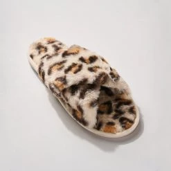 Avenue Zoe Shoes Lounge In Leopard Slipper
