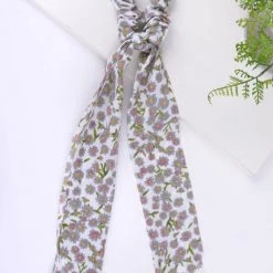 Selini New York Floral Ribbon Scrunchie