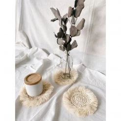 Bali Harvest Straw Fringe Coaster
