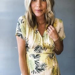 Dress Forum Tropical Daze Wrap Mini Dress Clothing