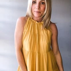 Pinch Hideaway Halter Dress Clothing