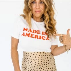 ALPHIA Made In America Cropped Tee Clothing 11 ALPHIA Made In America Cropped Tee Clothing