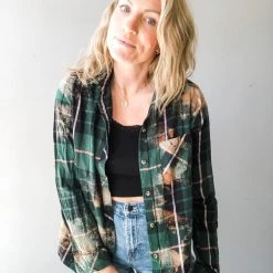 Envy Upcycle Clothing Garth Brooks Vintage Tee Flannel