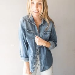 Frayed Calabasas Clothing LALA Land Denim Shirt