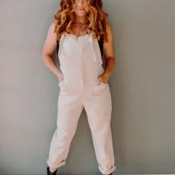 Lush Clothing Canvas Overall Jumpsuit