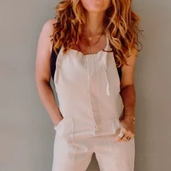 Lush Clothing Canvas Overall Jumpsuit