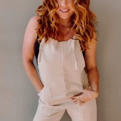 Lush Clothing Canvas Overall Jumpsuit