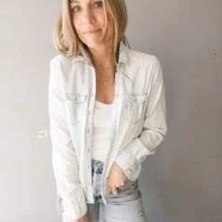 Frayed Calabasas Coachella Button Up