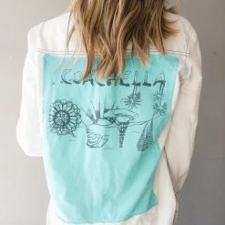 Frayed Calabasas Coachella Button Up