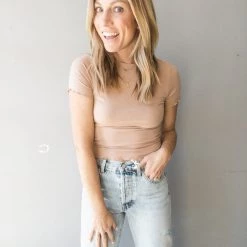 Audrey 3+1 Simple But Sweet Rib Baby Tee 23 Audrey 3+1 Simple But Sweet Rib Baby Tee