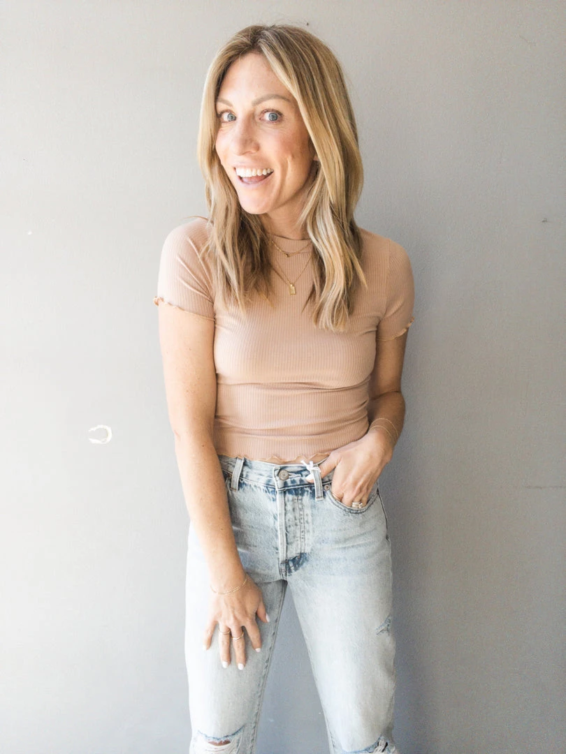 Audrey 3+1 Simple But Sweet Rib Baby Tee 12 Audrey 3+1 Simple But Sweet Rib Baby Tee