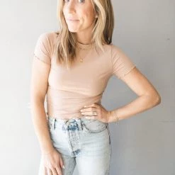 Audrey 3+1 Simple But Sweet Rib Baby Tee 20 Audrey 3+1 Simple But Sweet Rib Baby Tee