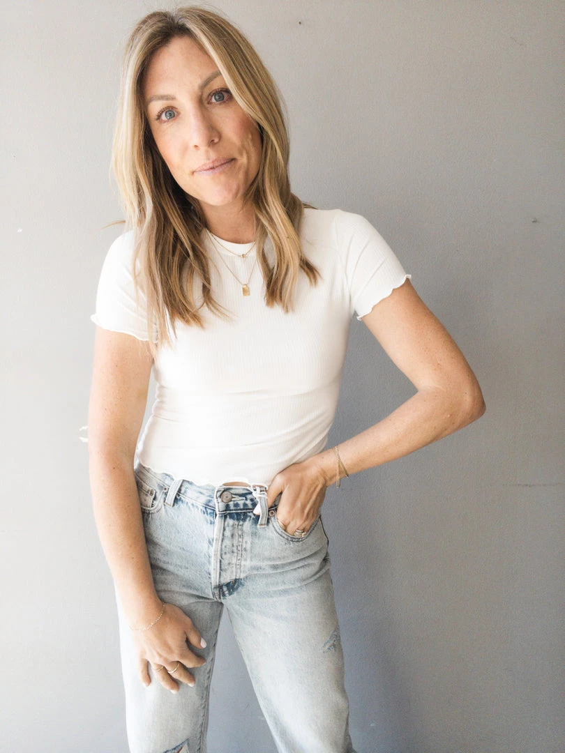 Audrey 3+1 Simple But Sweet Rib Baby Tee 7 Audrey 3+1 Simple But Sweet Rib Baby Tee