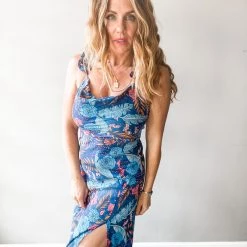 XIX Palms Pupukea Ruffle Midi Clothing