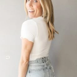 Audrey 3+1 Simple But Sweet Rib Baby Tee 19 Audrey 3+1 Simple But Sweet Rib Baby Tee