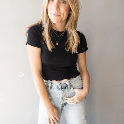 Audrey 3+1 Simple But Sweet Rib Baby Tee