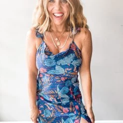 XIX Palms Pupukea Ruffle Midi Clothing