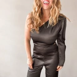 Lush Clothing Sale Disco Fever Satin Jumpsuit