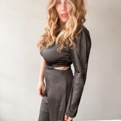 Lush Clothing Sale Disco Fever Satin Jumpsuit