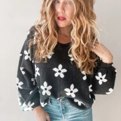 Peach Love California Clothing Dippin Daisies Sweater