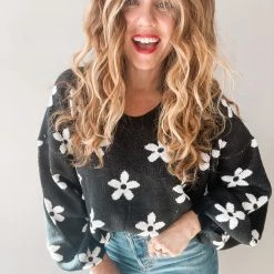 Peach Love California Clothing Dippin Daisies Sweater