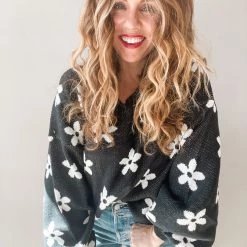 Peach Love California Clothing Dippin Daisies Sweater