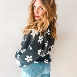 Peach Love California Clothing Dippin Daisies Sweater