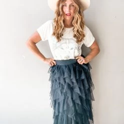 Mable Clothing Wild Nights Midi Skirt