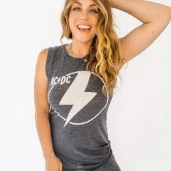 Chaser Brand ACDC Lightning Bolt Tee Dress New Arrivals