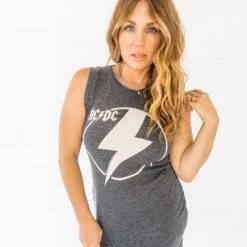 Chaser Brand ACDC Lightning Bolt Tee Dress New Arrivals