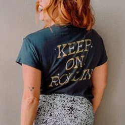 Daydreamer Keep On Rollin Girlfriend Tee Clothing