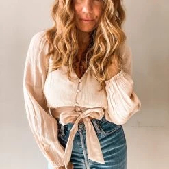 Lush Clothing Champagne Toast Button Up