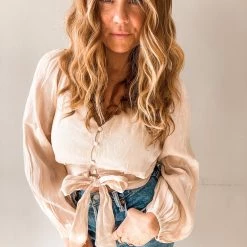 Lush Clothing Champagne Toast Button Up