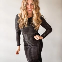 Lush Clothing Don’t Get Twisted Midi Dress