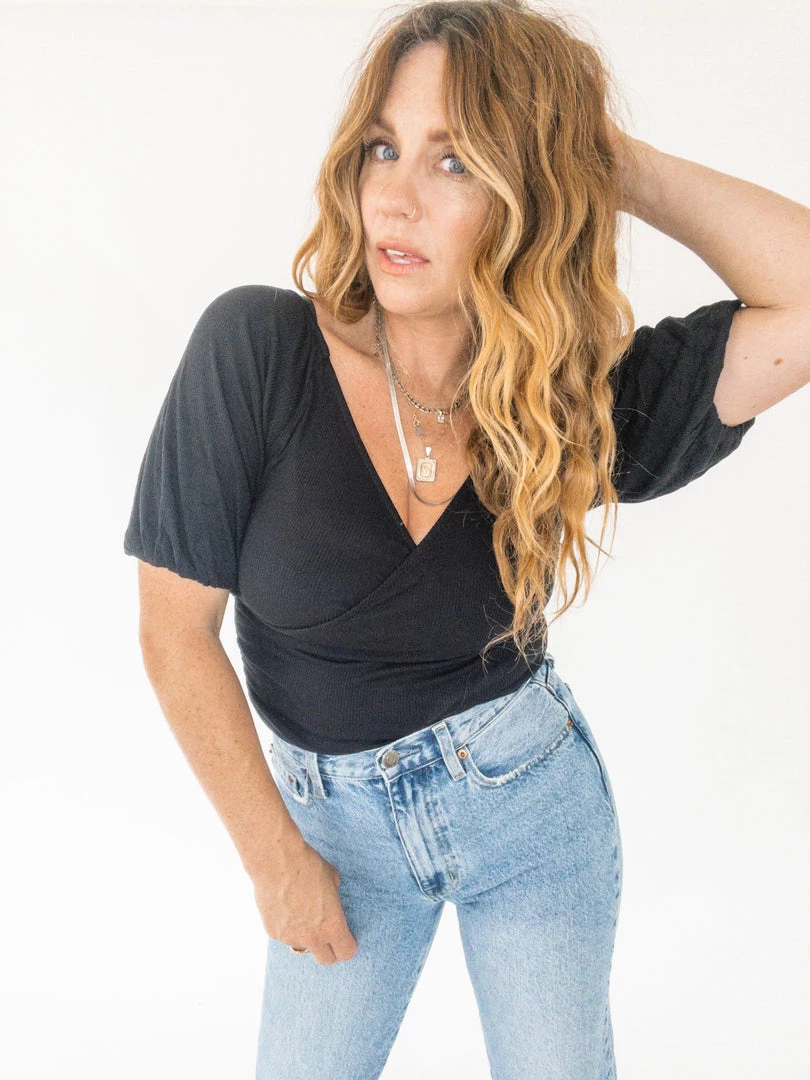 New Arrivals Project Social T Out And About Bubble Sleeve Rib Tee 4 New Arrivals Project Social T Out And About Bubble Sleeve Rib Tee