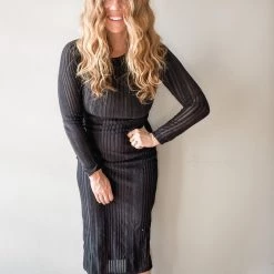 Lush Clothing Don’t Get Twisted Midi Dress