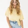 New Arrivals Project Social T Edie Linen Boyfriend Tee